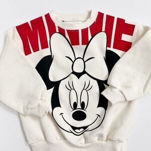 Zara Kids Minnie Mouse Oversized Sweatshirt